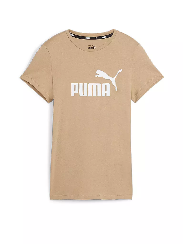 PUMA Damen T Shirt Essential Logo camel